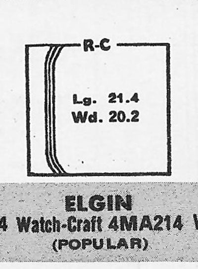 ELGIN - Rectangle 21.4mm x 20.2mm