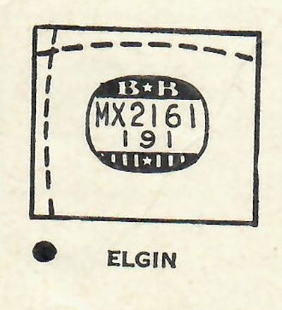 ELGIN : CHAIRMAN (AND OTHERS) - Rectangle 21.6mm x 19.1mm