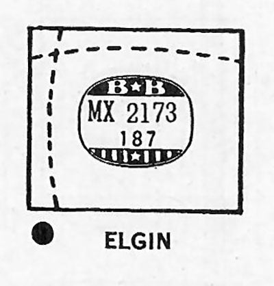 ELGIN : RANDALL & 4620 - Rectangle 21.7mm x 18.7mm
