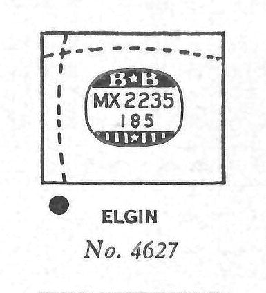 ELGIN : DRAKE & 4627 - Rectangle 22.3mm x 18.5mm