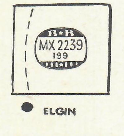 ELGIN : 6508 (AND OTHERS) & LONGINES : MANNING - Rectangle 22.3mm x 19.9mm DUREX