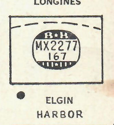 ELGIN - Rectangle 22.7mm x 16.7mm