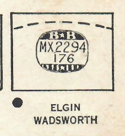 ELGIN - Rectangle 22.9mm x 17.6mm