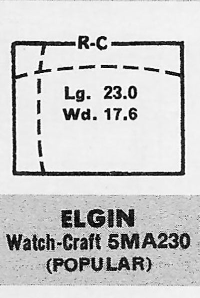 ELGIN - Rectangle 23.0mm x 17.6mm