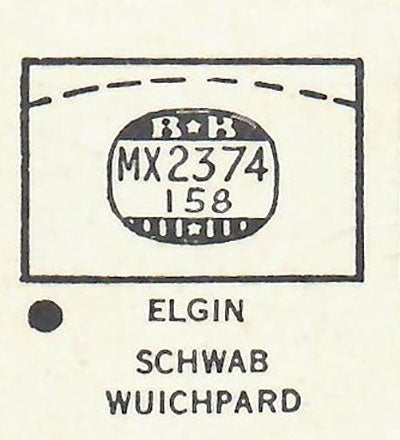ELGIN  : 4503 - Rectangle 23.7mm x 15.8mm