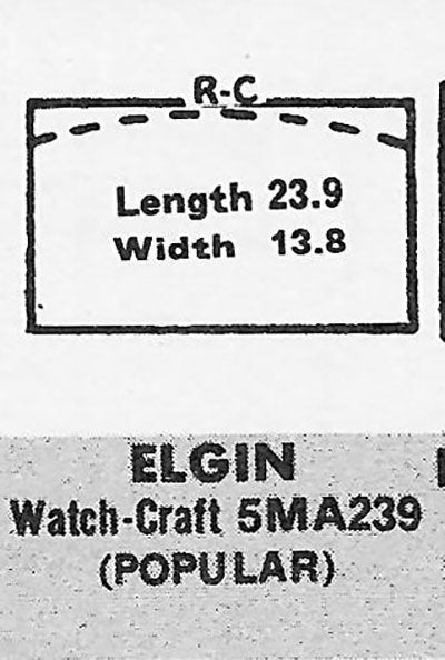 ELGIN - Rectangle 23.9mm x 13.8mm