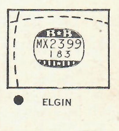ELGIN : 5513 - Rectangle 23.9mm x 18.3mm DUREX