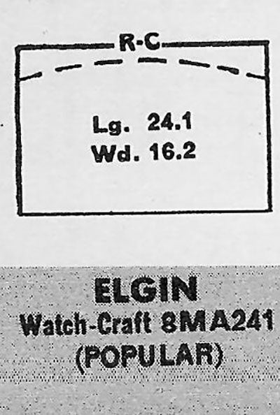 ELGIN  : 5502 AND ILLINOIS - Rectangle 24.1mm x 16.2mm