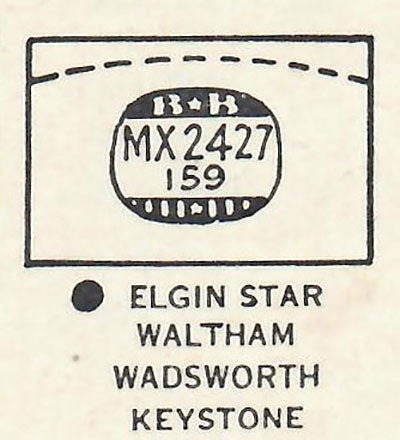 ELGIN & WALTHAM - Rectangle 24.2mm x 15.9mm