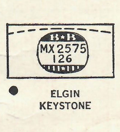 ELGIN - Rectangle 25.7mm x 12.6mm