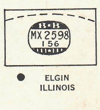 ELGIN : 5501 AND ILLINOIS - Rectangle 25.9mm x 15.6mm