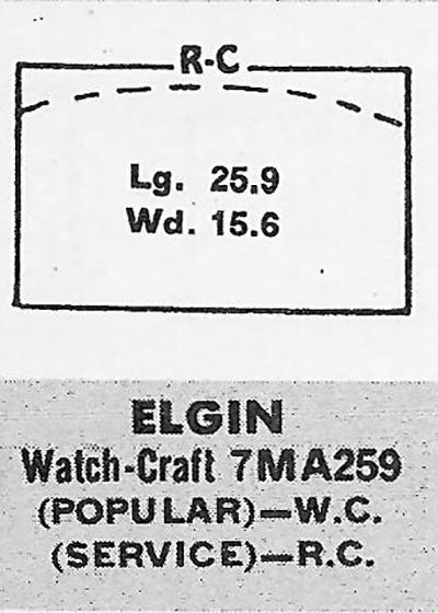 ELGIN : 5501 AND ILLINOIS - Rectangle 25.9mm x 15.6mm
