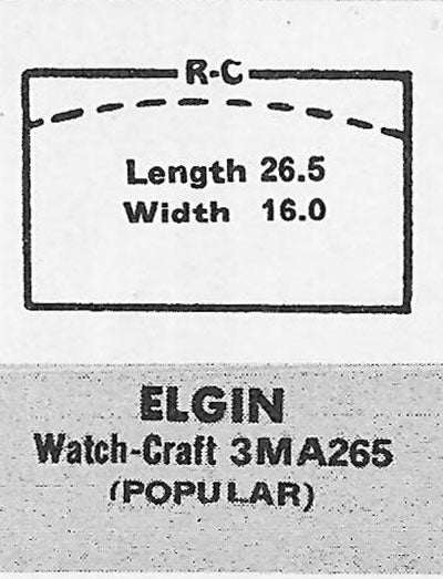 ELGIN & LONGINES - Rectangle 26.5mm x 16.0mm