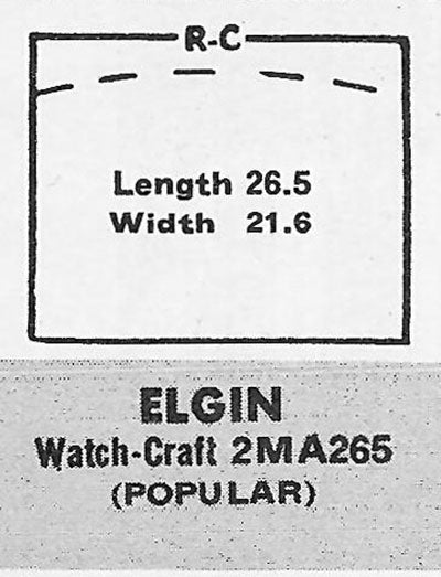 ELGIN - Rectangle 26.5mm x 21.6mm