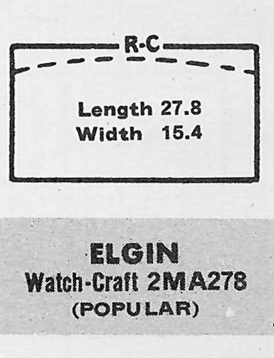 ELGIN - Rectangle 27.8mm x 15.3mm