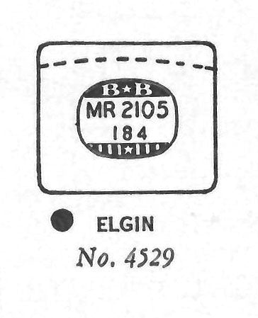 ELGIN : PENFIELD & 4529 - Rectangle w/Radius Corners 21.0mm x 18.4mm DUREX