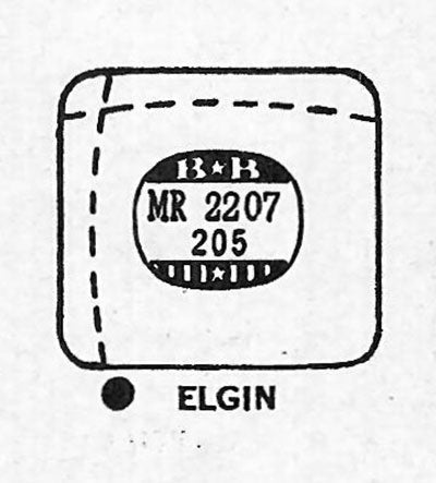 ELGIN : 5804 - Rectangle w/Radius Corners 22.0mm x 20.5mm