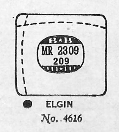 ELGIN : 4616 - Rectangle w/Radius Corners 23.0mm x 20.9mm