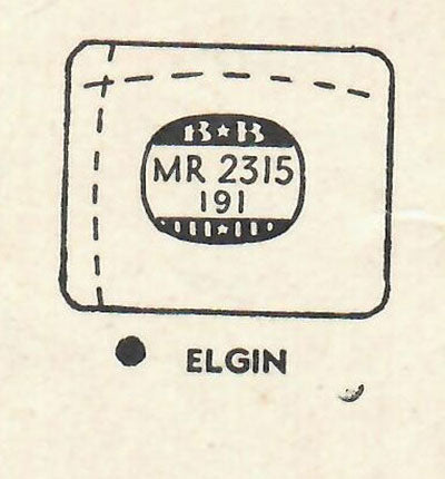 ELGIN : 6616 - Rectangle w/Radius Corners 23.1mm x 19.1mm