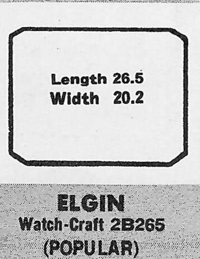 ELGIN - Rectangle w/Cut Corners 26.5mm x 20.2mm