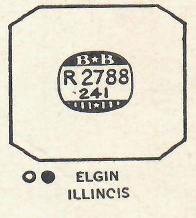 ELGIN & ILLINOIS - Rectangle w/Cut Corners 27.8mm x 24.1mm