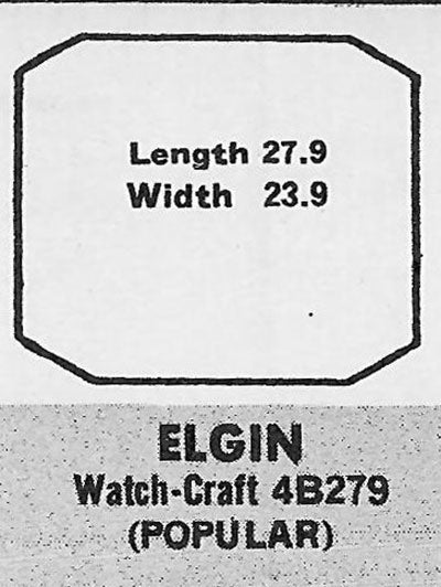 ELGIN - Rectangle w/Cut Corners 27.9mm x 23.9mm