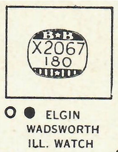 ELGIN & ILLINOIS - Rectangle 20.6mm x 18.0mm