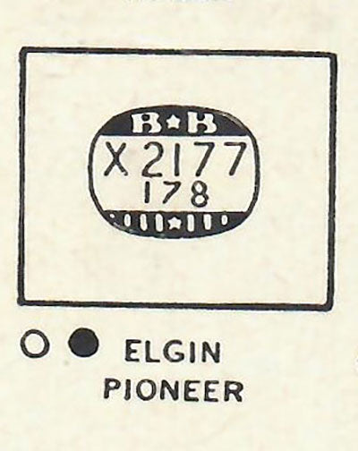 ELGIN : 3575 & 5505-06 - Rectangle 21.7mm x 17.8mm PLANEX