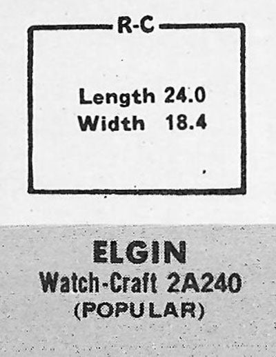 ELGIN - Rectangle 24.0mm x 18.4mm