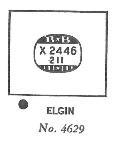 ELGIN : STRATFORD & 4629 - Rectangle 24.4mm x 21.1mm