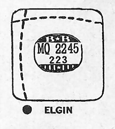 ELGIN : 5712 - Square w/Radius Corners 22.4mm x 22.3mm DUREX