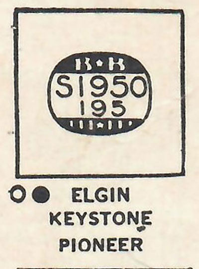 ELGIN : 5510 & 5510A - Square 19.5mm x 19.5mm DUREX