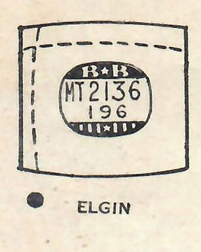 ELGIN : 5512 - Tonneau 21.3mm x 19.6mm DUREX