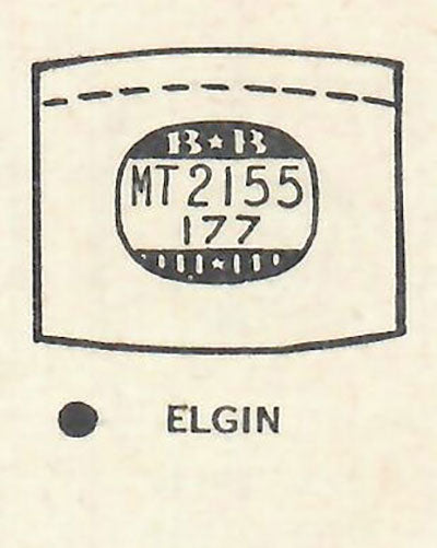 ELGIN : 6513 - Tonneau 21.5mm x 17.7mm