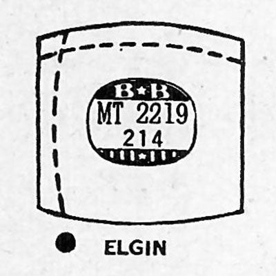 ELGIN : 5711 & 6714 - Tonneau 22.1mm x 21.4mm DUREX