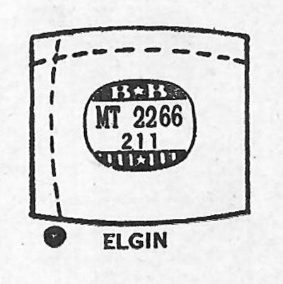 ELGIN : MULTIPLE MODELS - Tonneau 22.6mm x 21.1mm