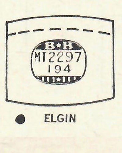 ELGIN : 5503 - Tonneau 22.9mm x 19.4mm