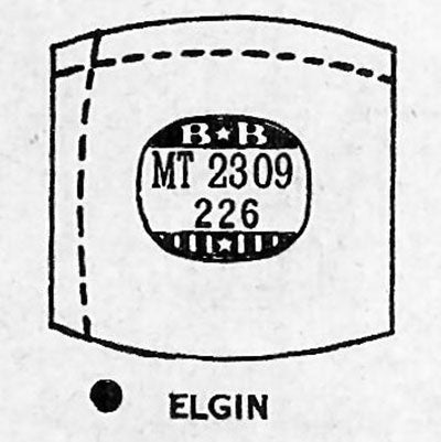 ELGIN : 4807 & 4808 AND GRUEN - Tonneau 23.0mm x 22.6mm DUREX