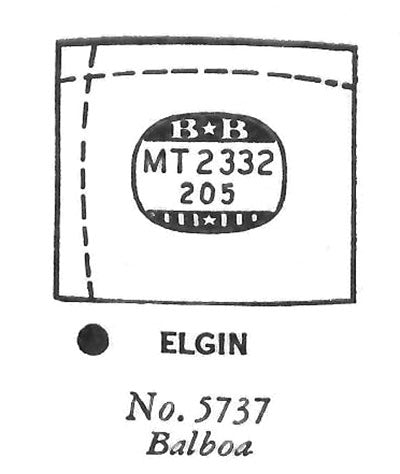 ELGIN : BALBOA & 5737 - Tonneau 23.3mm x 20.5mm
