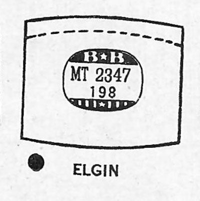 ELGIN : 5523 - Tonneau 23.4mm x 19.8mm
