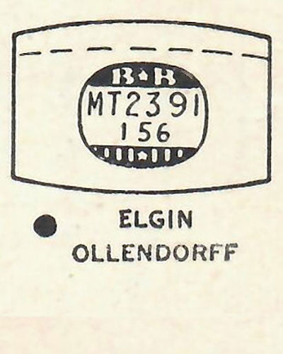 ELGIN - Tonneau 23.9mm x 15.6mm