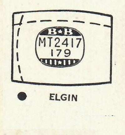 ELGIN : 3544 & 4606 - Tonneau 24.1mm x 17.9mm DUREX