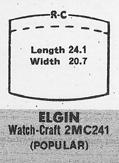 ELGIN - Tonneau 24.1mm x 20.7mm
