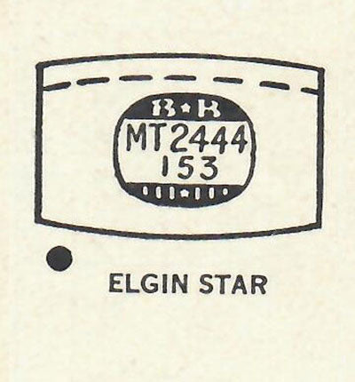 ELGIN - Tonneau 24.4mm x 15.3mm