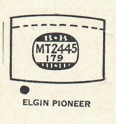 ELGIN - Tonneau 24.4mm x 17.9mm DUREX