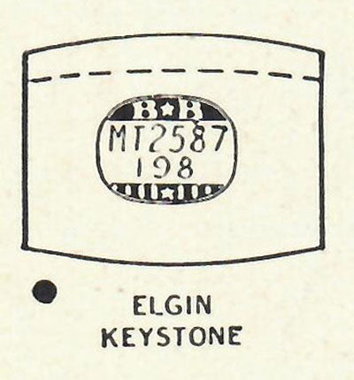 ELGIN - Tonneau 25.8mm x 19.8mm
