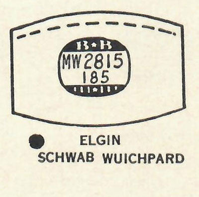 ELGIN - Tonneau 28.1mm x 18.5mm DUREX
