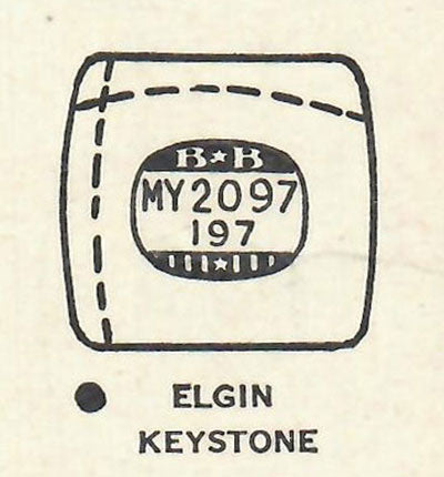 ELGIN : 6511 - Tonneau 20.9mm x 19.7mm
