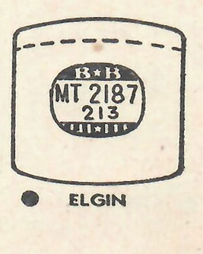 ELGIN : MULTIPLE MODELS - Tonneau 21.8mm x 21.3mm