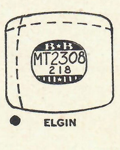 ELGIN : 4508, 4508A & 4508G - Tonneau w/Radius Corners 23.0mm x 21.8mm